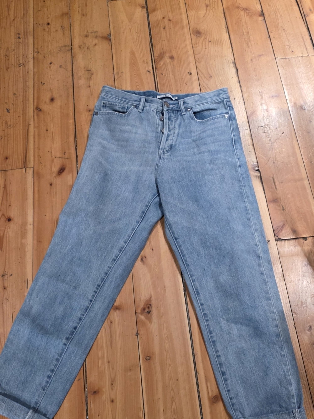 Obey Light Blue Straight-Leg Women’s Jeans